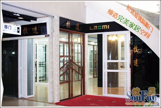 拉迷127边框玻璃隔断门-1
