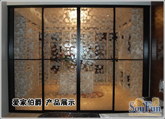 测评：爱家伯爵V字时代移门 白色水立方&五彩黑19