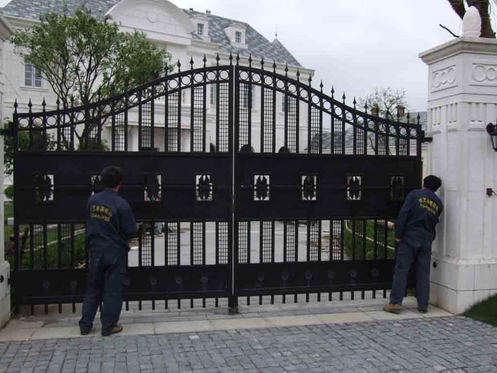门业图片-装修建材天津龙鑫铁艺门窗加工厂定做安装铁艺大门铁艺围栏型号规格齐全图片