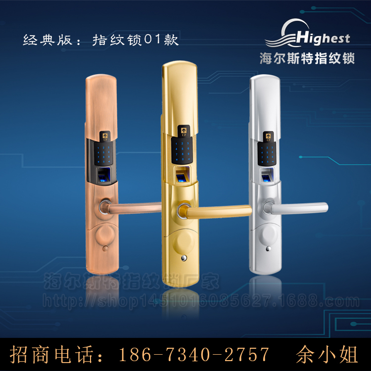 门业图片-指纹锁指示锁不锈钢指纹锁代替指纹海尔斯特指纹锁指纹锁01图片
