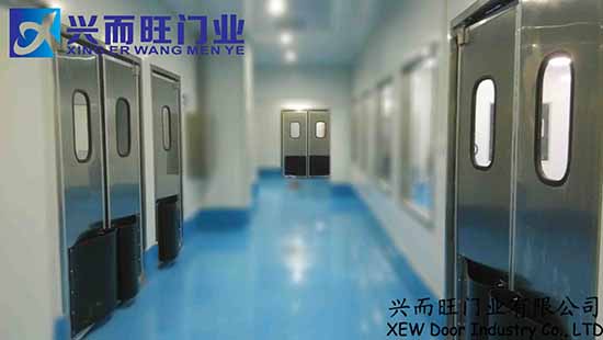 门业图片-不锈钢防撞自由门供应不锈钢自由门 优质防撞超市隔断门 304不锈钢tjksm图片