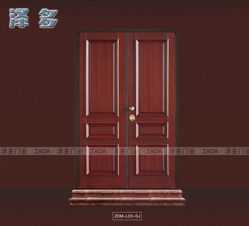 门业图片-装甲门泽多装甲门 进户门 钢木防盗门 公寓门ZDM-L03-SJ图片