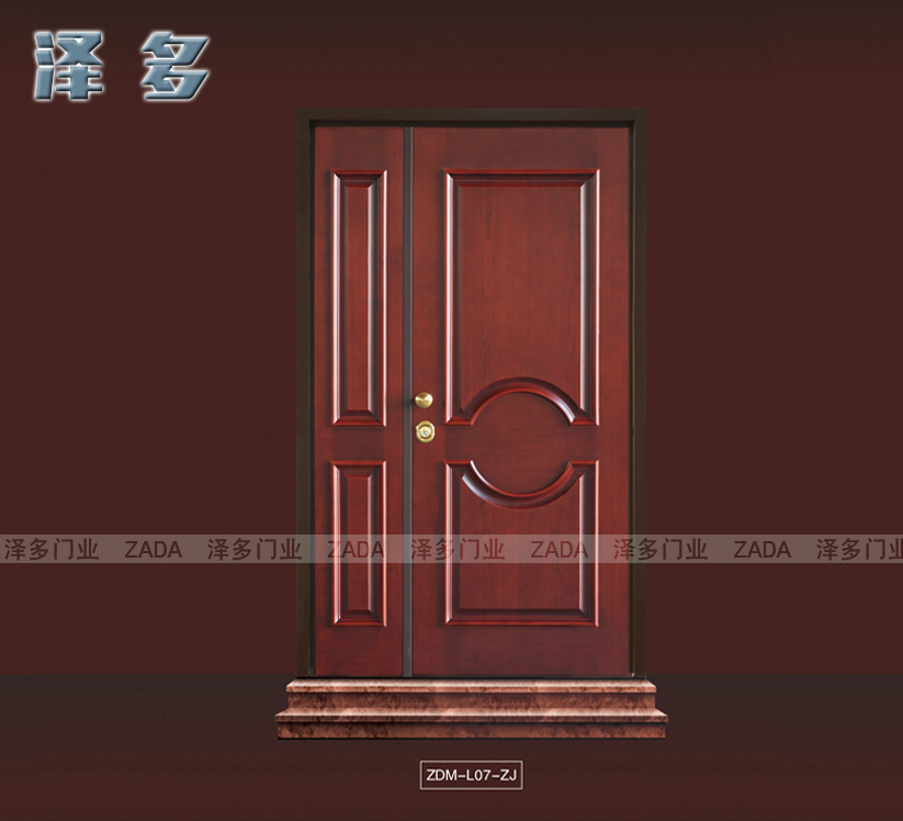 门业图片-装甲门泽多装甲门 进户门 钢木防盗门 公寓门 大门ZDM-L07-ZJ图片