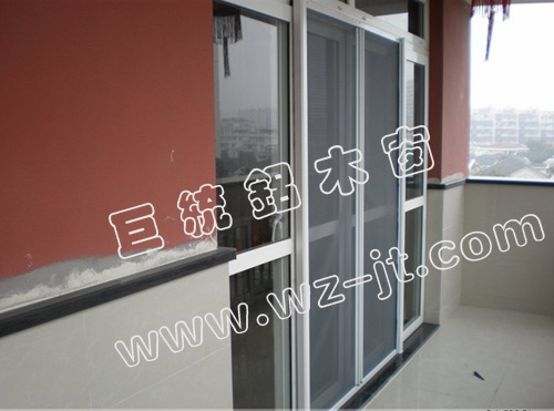 门业图片-断桥铝合金门窗供应断桥铝合金纱窗，铝合金门窗可定做图片