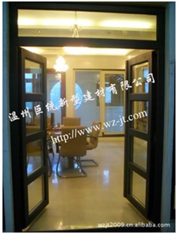 门业图片-铝包木门窗铝包木门可定做图片