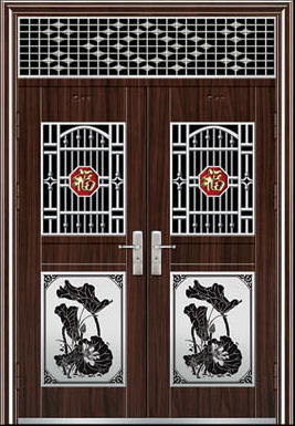 门业图片-旺向工艺覆塑门大量供应旺向工艺覆塑门WX-88图片