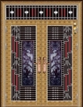 门业图片-五星级豪华不锈钢工艺门系类KLD-6005（镀铜精品花）图片