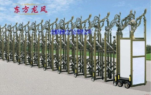 门业图片-电动伸缩门系列电动玻璃感应门，伸缩门，自动门11图片