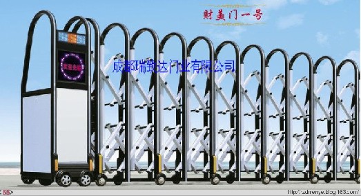 门业图片-电动伸缩门系列广州伸缩门，电动工业门，折叠门11图片