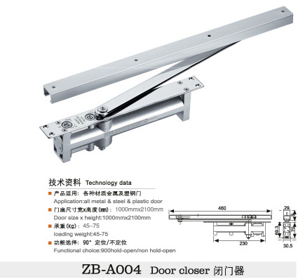 门业图片-闭门器系列门禁闭门器，液压闭门器邦得尔品牌，隐藏式闭门器，滑槽闭门器ZB-1008图片