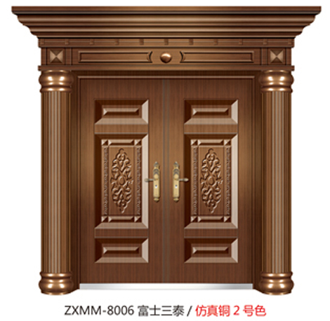 门业图片-豪华仿真铜系列ZXMM-8006富士三泰ZXMM-8006富士三泰图片