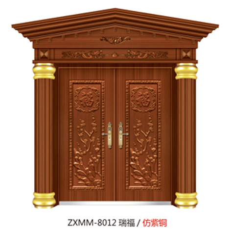 门业图片-高档仿铜门系列ZXMM-8012瑞福定制图片