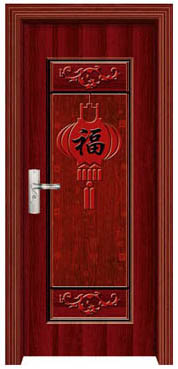 门业图片-高档室内门系列福旺佳高档室内门FWJ-1012红拼木福旺佳高档室内门FWJ-1012红拼木图片