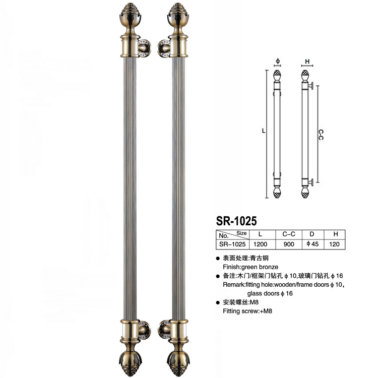 门业图片-豪华拉手供应佛山南海惠家五金门窗拉手SR-1025SR-1025图片