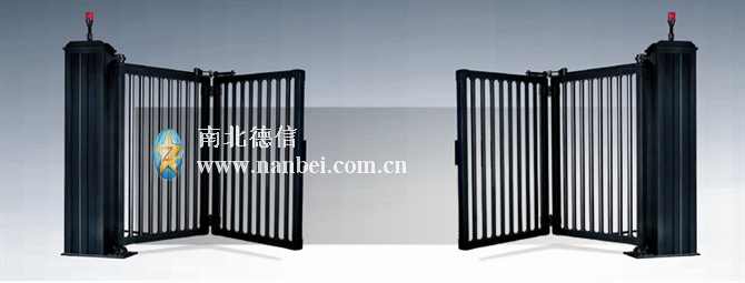 门业图片-智能无轨开泰门无轨对开门/折叠门/庭院别墅门开泰图片