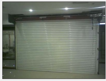 门业图片-防火卷帘门电动车库门001远大图片
