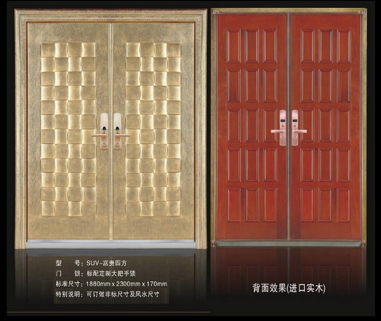 门业图片-不锈钢门产品五suv-富贵四方图片