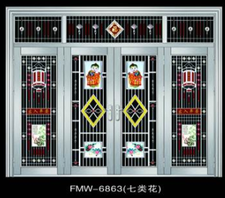 门业图片-304本色不锈钢门福满屋供应304不锈钢门 玫瑰金不锈钢门福满屋不锈钢门304本色不锈钢门图片