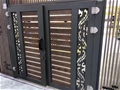 门业图片-简洁精约别墅铝艺庭院大门JH859图片