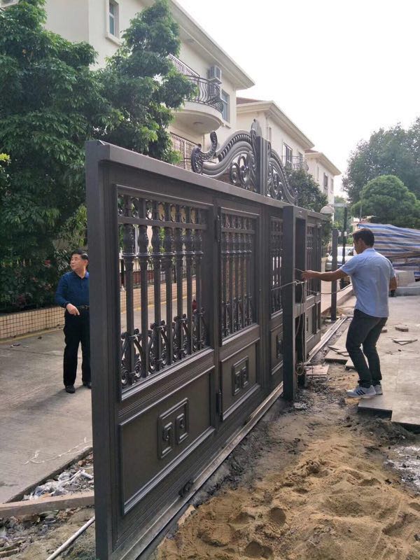门业图片-平开门别墅铝艺门供应定做JH246图片