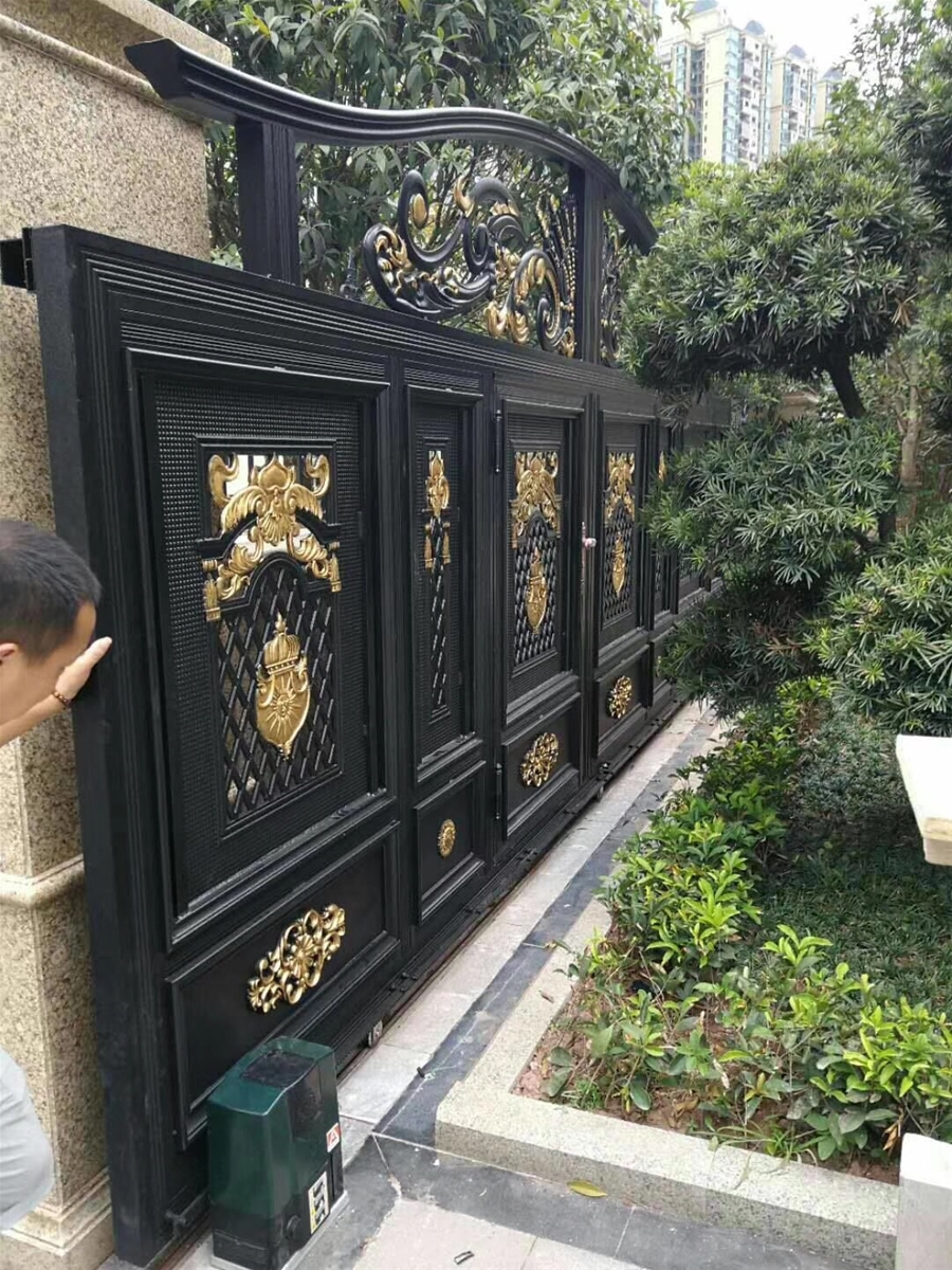 门业图片-平开门铝艺大门批发JH108图片
