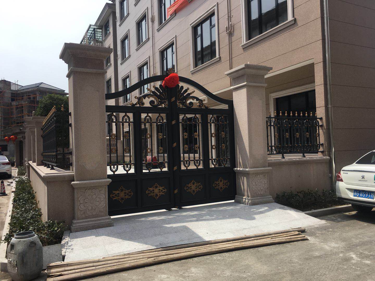 门业图片-推拉门高端别墅大门进户门JH134图片