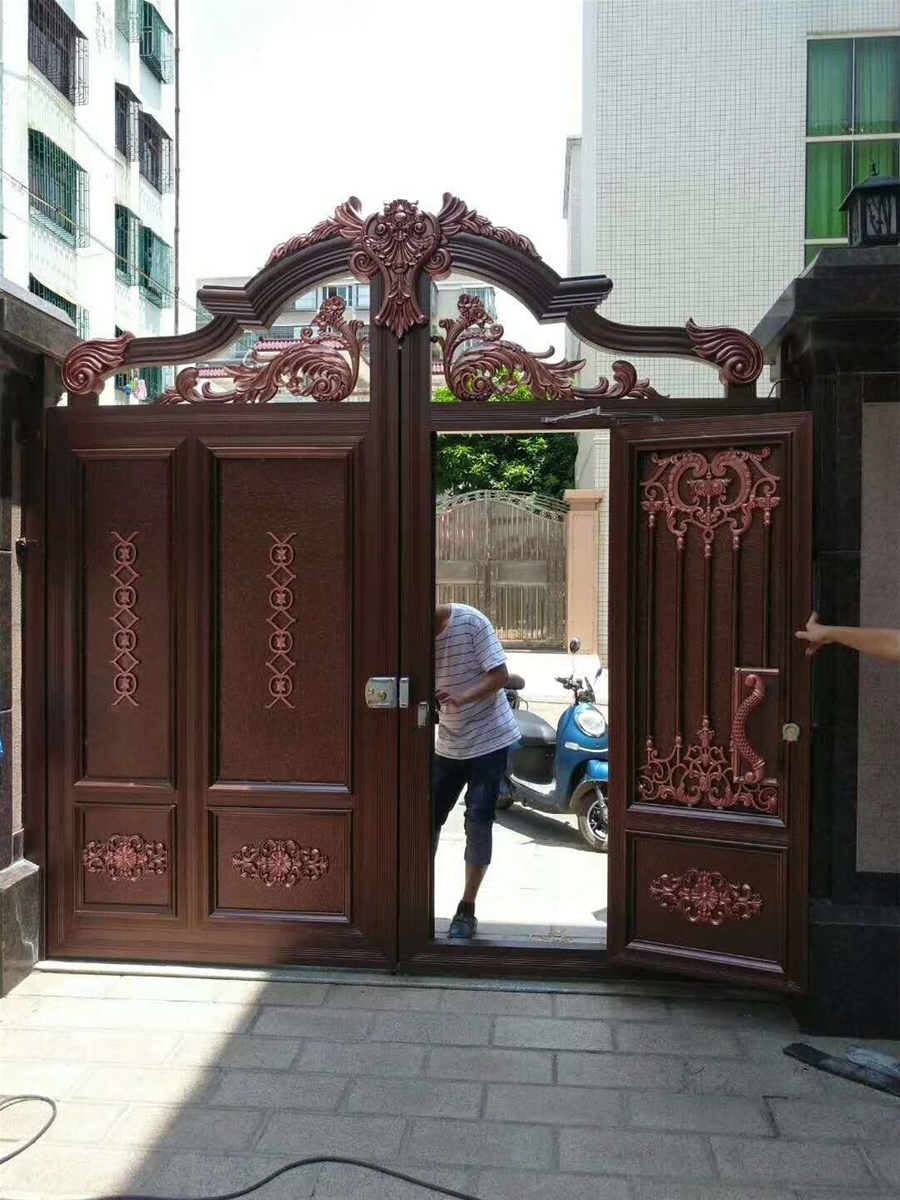 门业图片-推拉门佛山铝艺室外门JH181图片