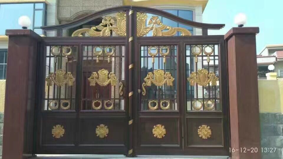 门业图片-推拉门制作铸铝门标准JH273图片