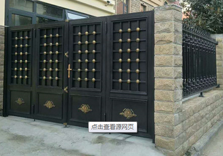 门业图片-折叠门铝艺大门厂家直销铝合金大门JH429图片