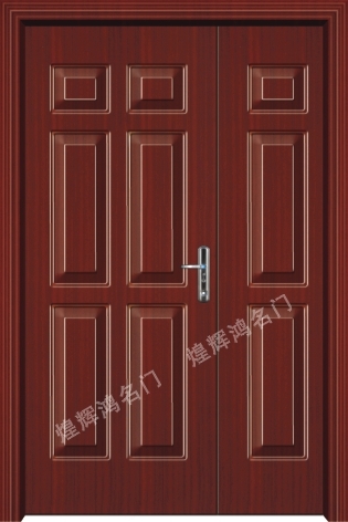 门业图片-钢木门广东佛山钢木门厂，煌辉鸿室内门厂，钢木门1112HH-1112图片