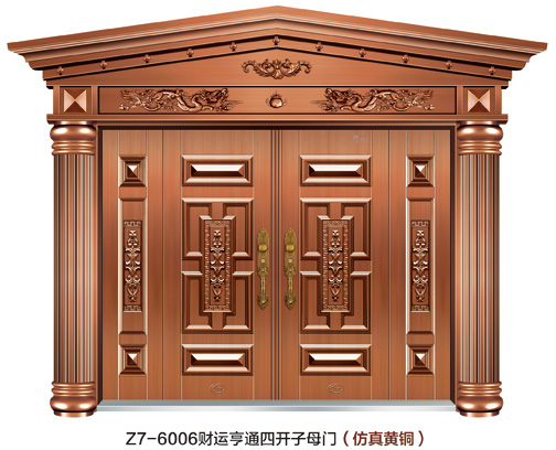 门业图片-仿铜门Z7-6006仿真铜门Z7-6006图片
