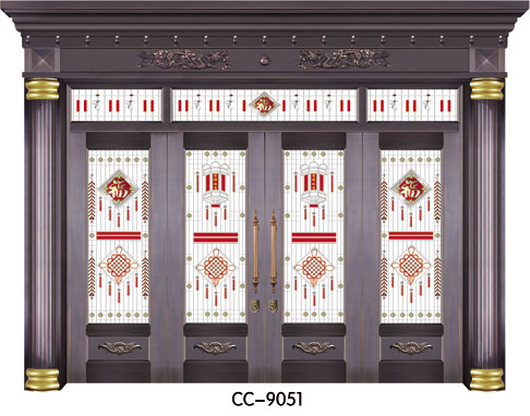 门业图片-铝合金仿铜系列铝合金仿铜CC-9051图片