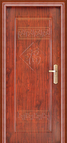 门业图片-不锈钢室内门202不锈钢室内门—福字Y-C1019图片