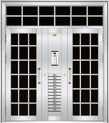 门业图片-不锈钢系列LS-8102LS-8102-拉丝板图片