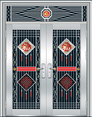 门业图片-福乐乐不锈钢-对开门福乐乐FLL-11062FLL-11062图片