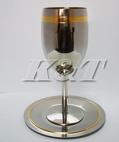 门业图片-制品304不锈钢金边高脚杯/红酒杯果汁杯1*1图片