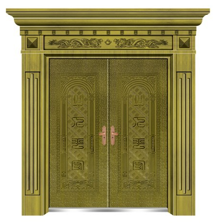 门业图片-仿真铜门CDF－5027 出入平安对开门CDF－5027 出入平安对开门图片
