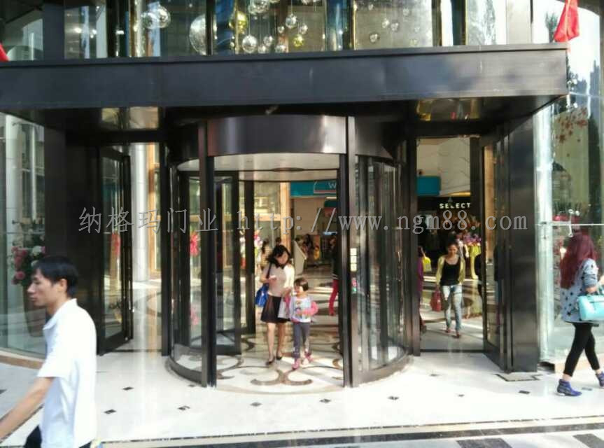 门业图片-三/四翼旋转门饭店旋转门安装生产厂家|酒店电动旋转门价格ngm-05图片