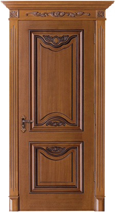 门业图片-木门十六州木门S020H图片