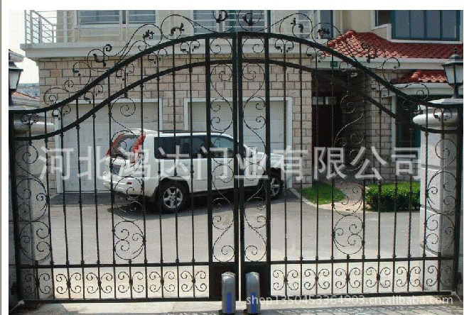 门业图片-电动门怀柔铁艺平移门电机安装厂家电动门图片