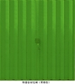 门业图片-和谐式铁拉闸门和谐全封型(军绿色）厂家直销价格批发。和谐式铁拉闸门和谐全封型(军绿色）图片
