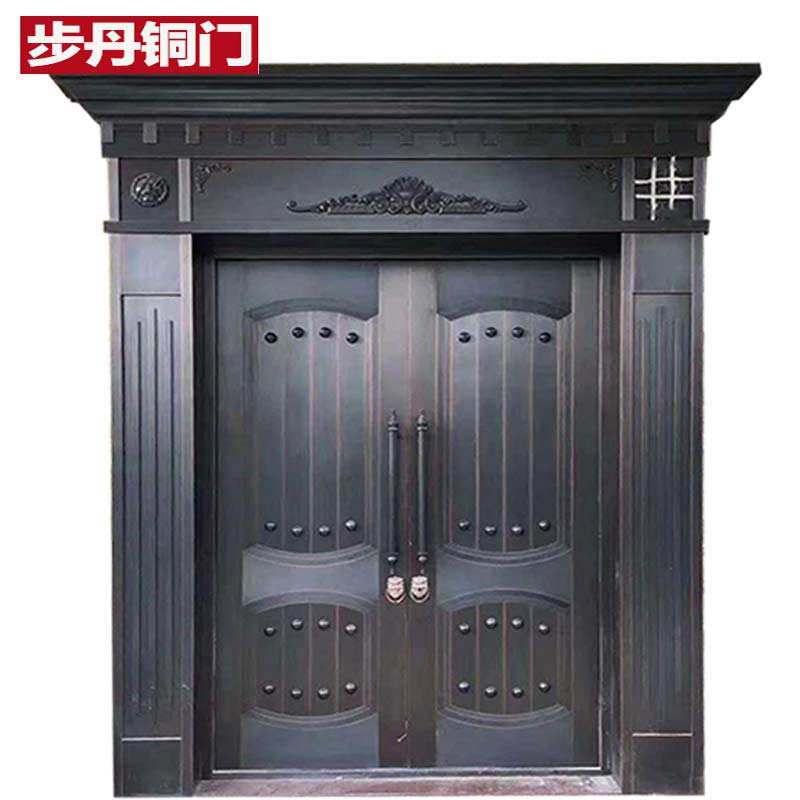 门业图片-铜门/不锈钢铜门庭院大门不锈钢铜门别墅大门铜门180*280可定制图片