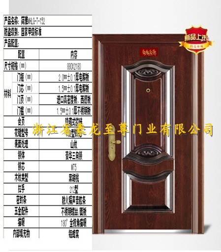 门业图片-甲、丁级防盗门豪龙至尊甲级门2050*960图片