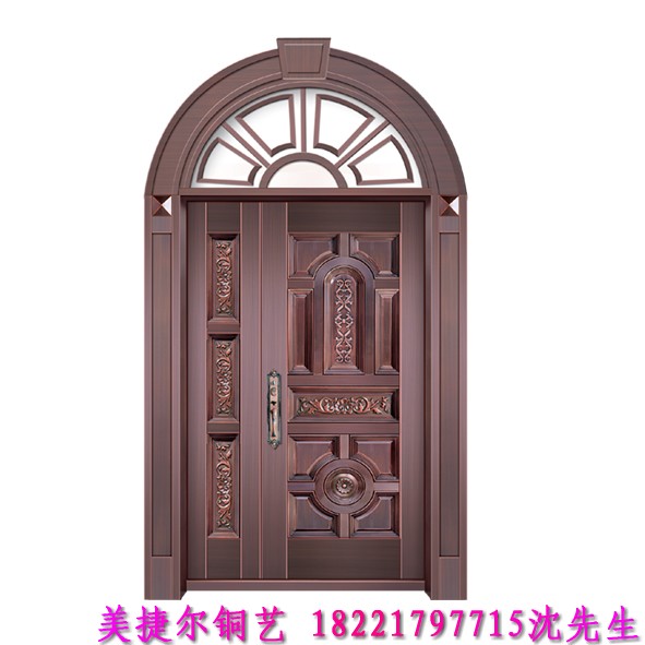 门业图片-铜门上海美捷尔铜艺—供应子母铜门MM-3018图片