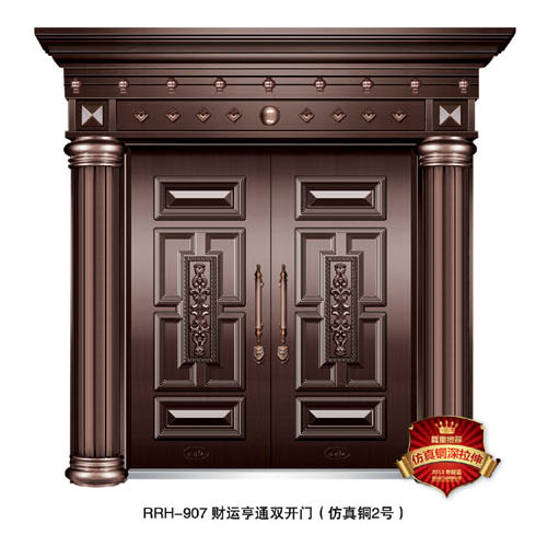 门业图片-仿真铜门仿真铜门RRH-907图片