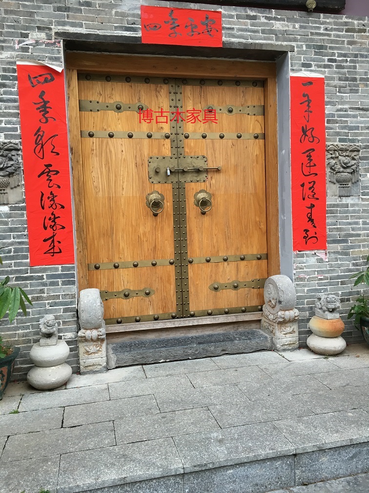 门业图片-实木大门仿古实木大门BGM  168图片
