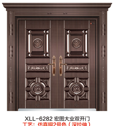 门业图片-仿真铜门系列XLL-6282XLL-6282图片
