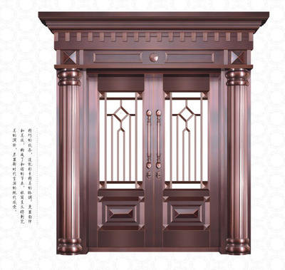 门业图片-重庆铜门重庆铜梁区仿铜门厂家直销重庆金益达铜门图片
