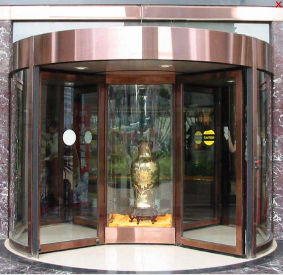 门业图片-自动门供应广西柳州奥润特商场酒店旋转门及自动门自动图片