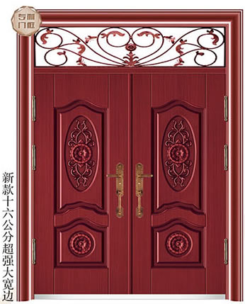 门业图片-豪华非标大门系列021闭月羞花双开门(强力深拉伸)021闭月羞花双开门(强力深拉伸)图片